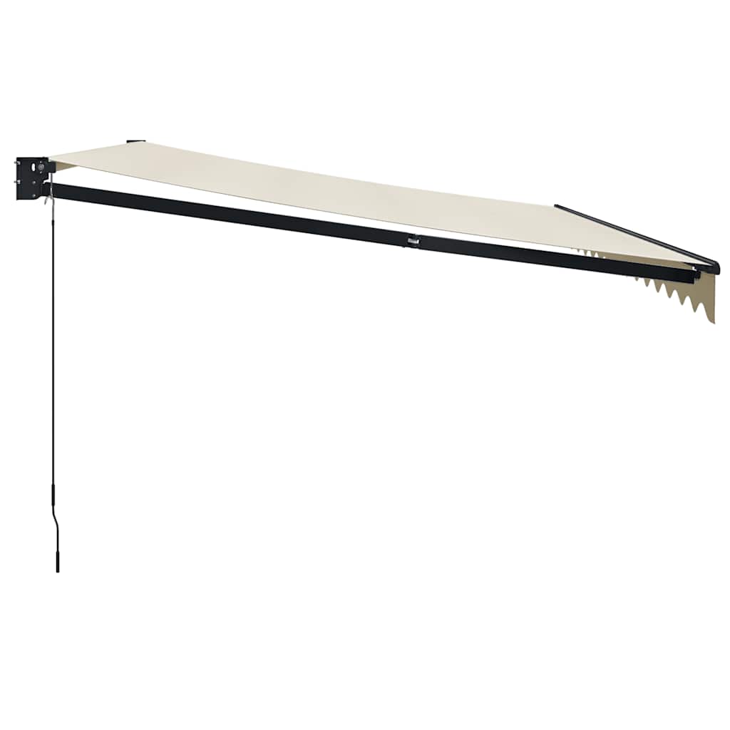 Tenda na uvlačenje krem 4 x 3 m od tkanine i aluminija