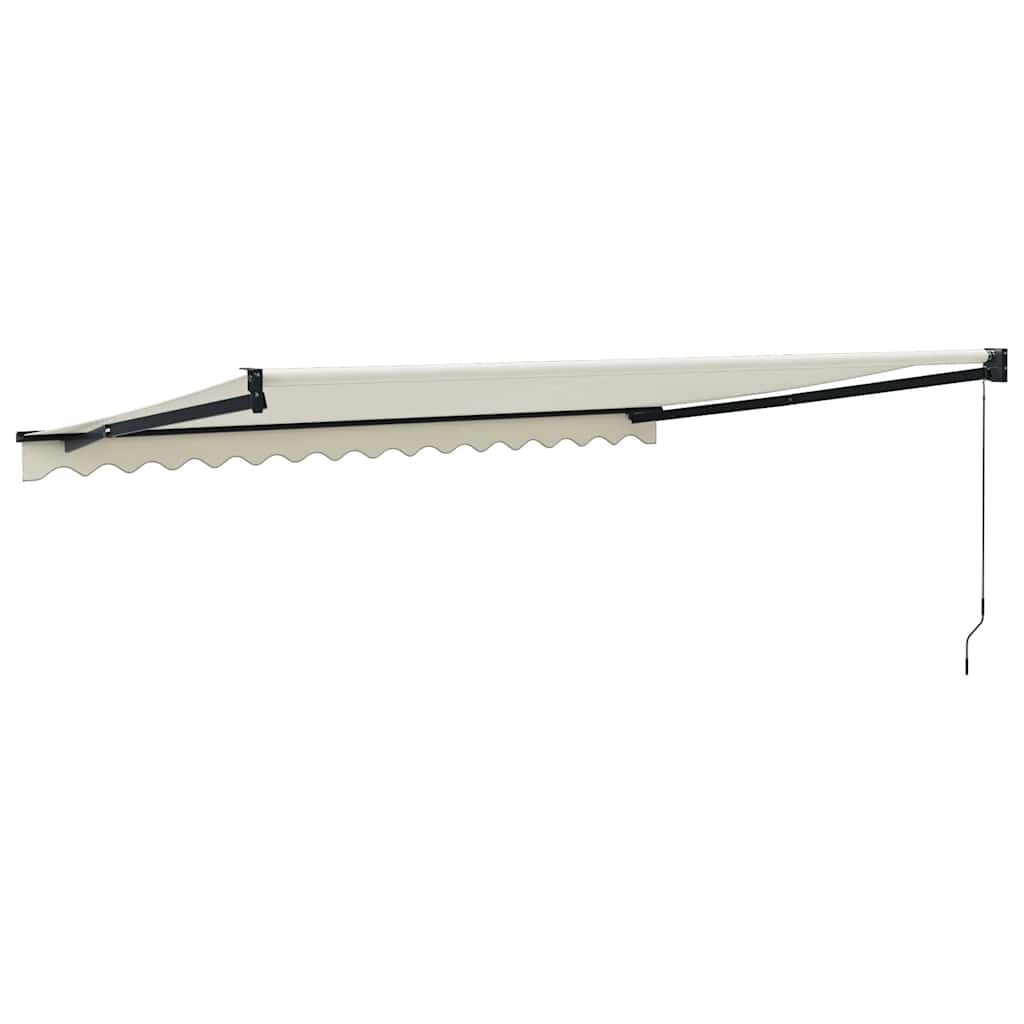 Tenda na uvlačenje krem 4 x 3 m od tkanine i aluminija