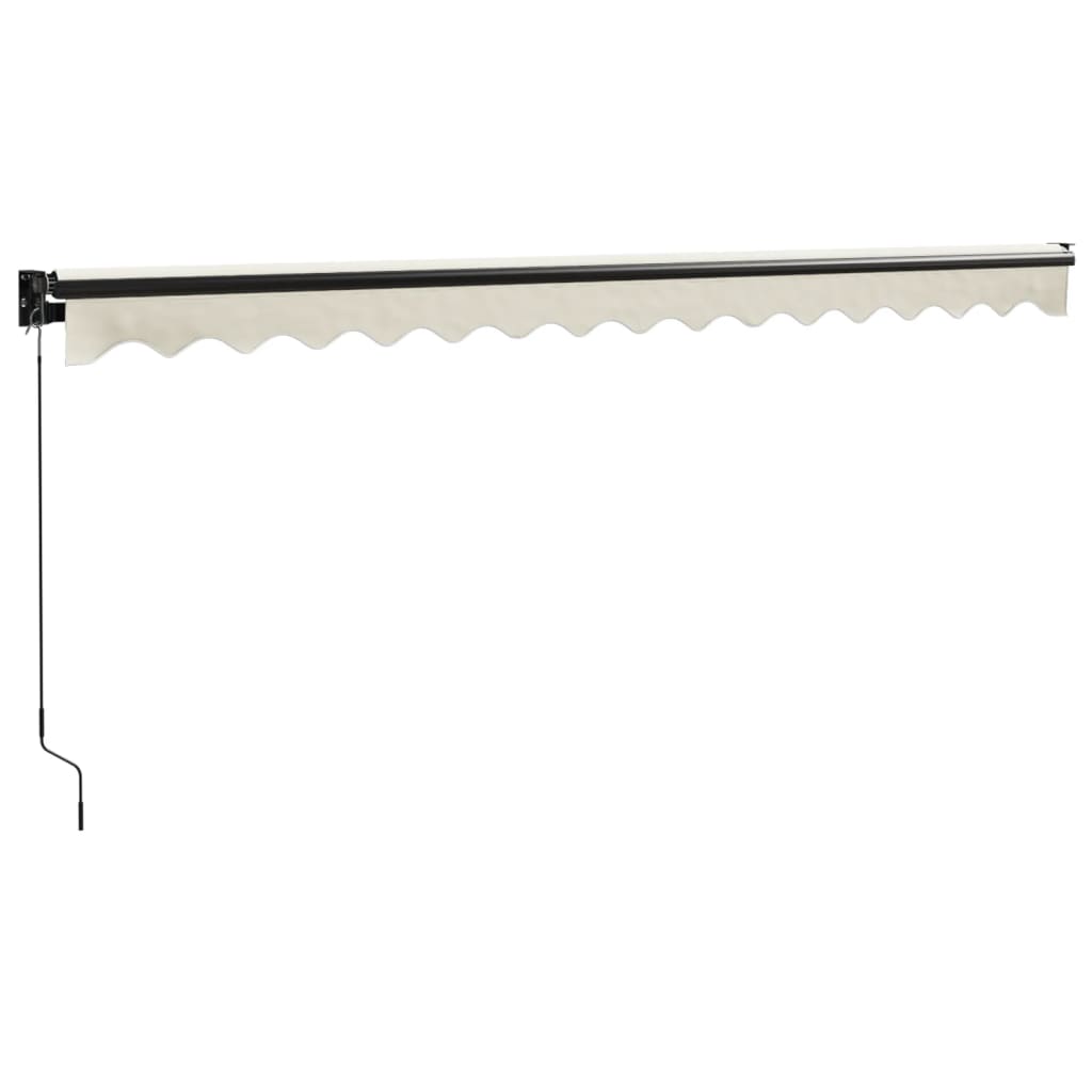 Tenda na uvlačenje krem 4,5 x 3 m od tkanine i aluminija