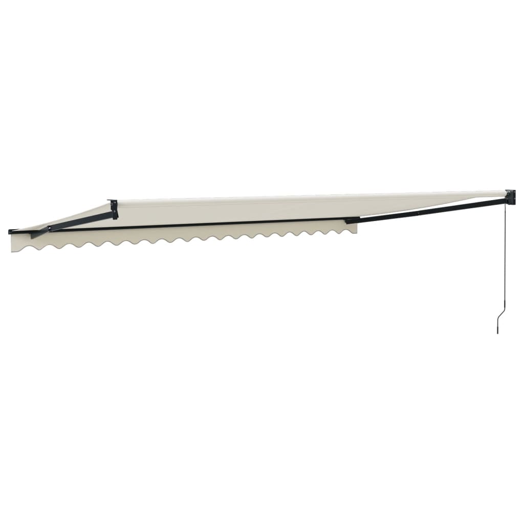 Tenda na uvlačenje krem 5 x 3 m od tkanine i aluminija