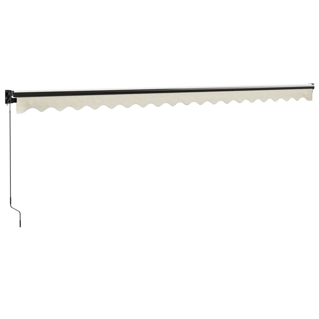 Tenda na uvlačenje krem 5 x 3 m od tkanine i aluminija