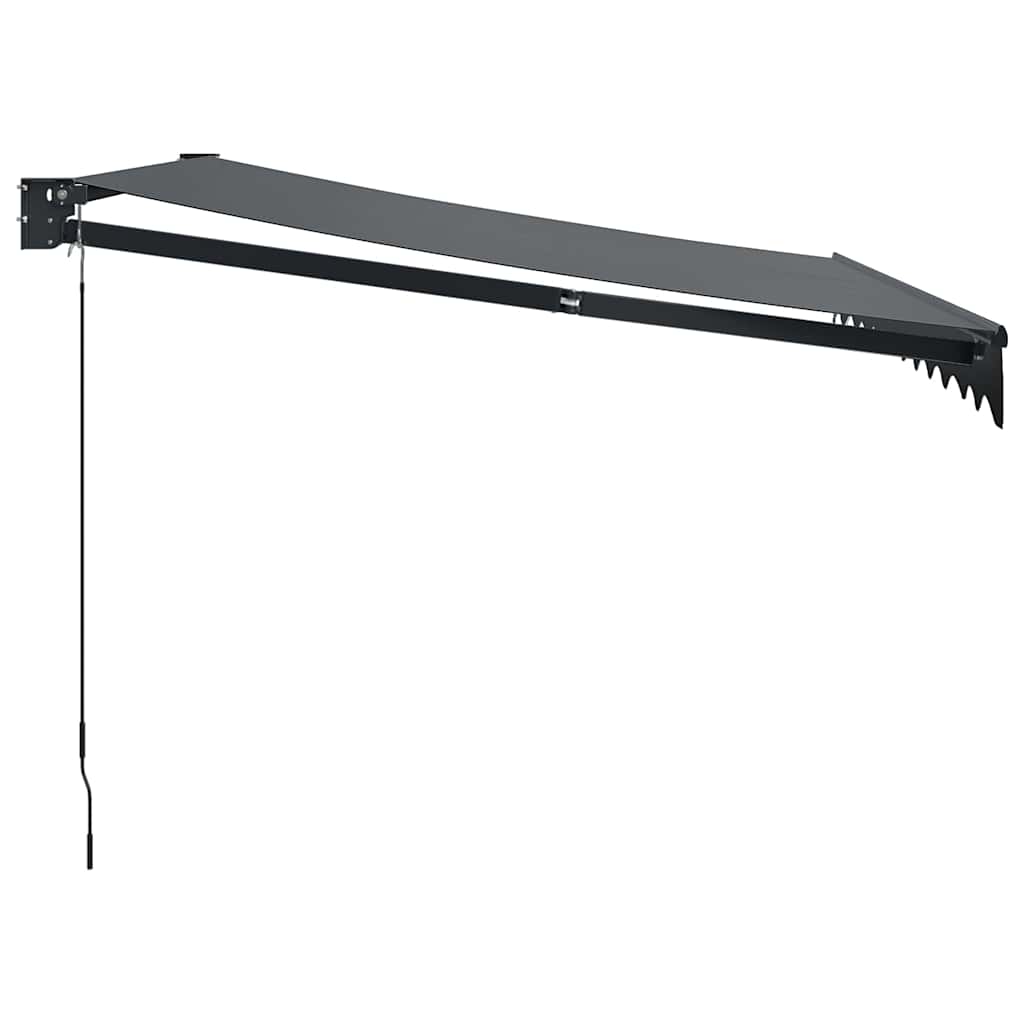 Tenda na uvlačenje antracit 3,5 x 2,5 m od tkanine i aluminija