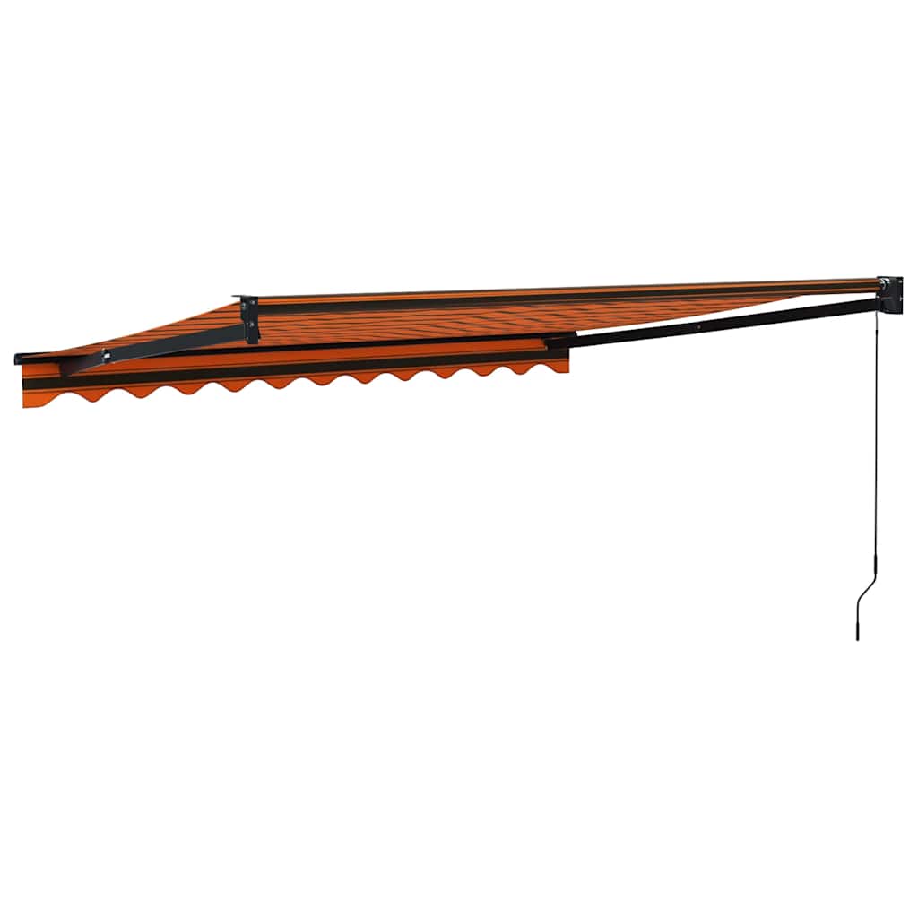 Tenda na uvlačenje narančasto-smeđa 3,5x2,5 m tkanina/aluminij