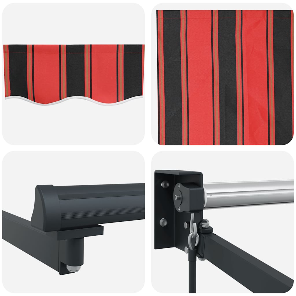 Tenda na uvlačenje narančasto-smeđa 3,5x2,5 m tkanina/aluminij