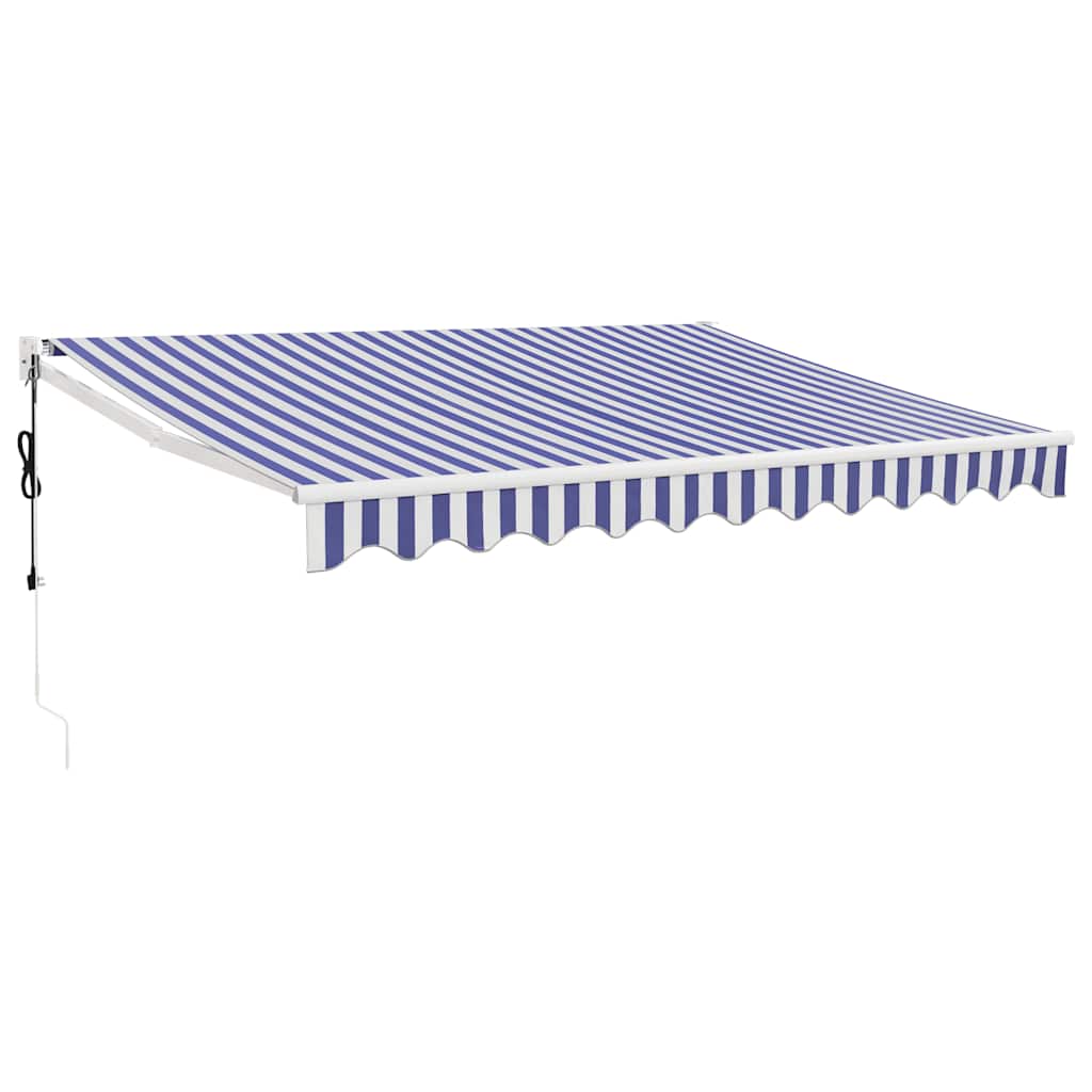 Automatska tenda na uvlačenje plavo-bijela 3 x 2,5 m