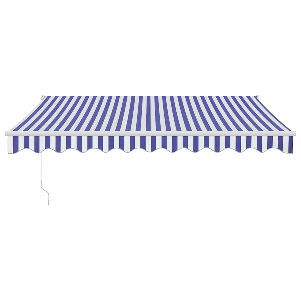 Automatska tenda na uvlačenje plavo-bijela 3,5 x 2,5 m
