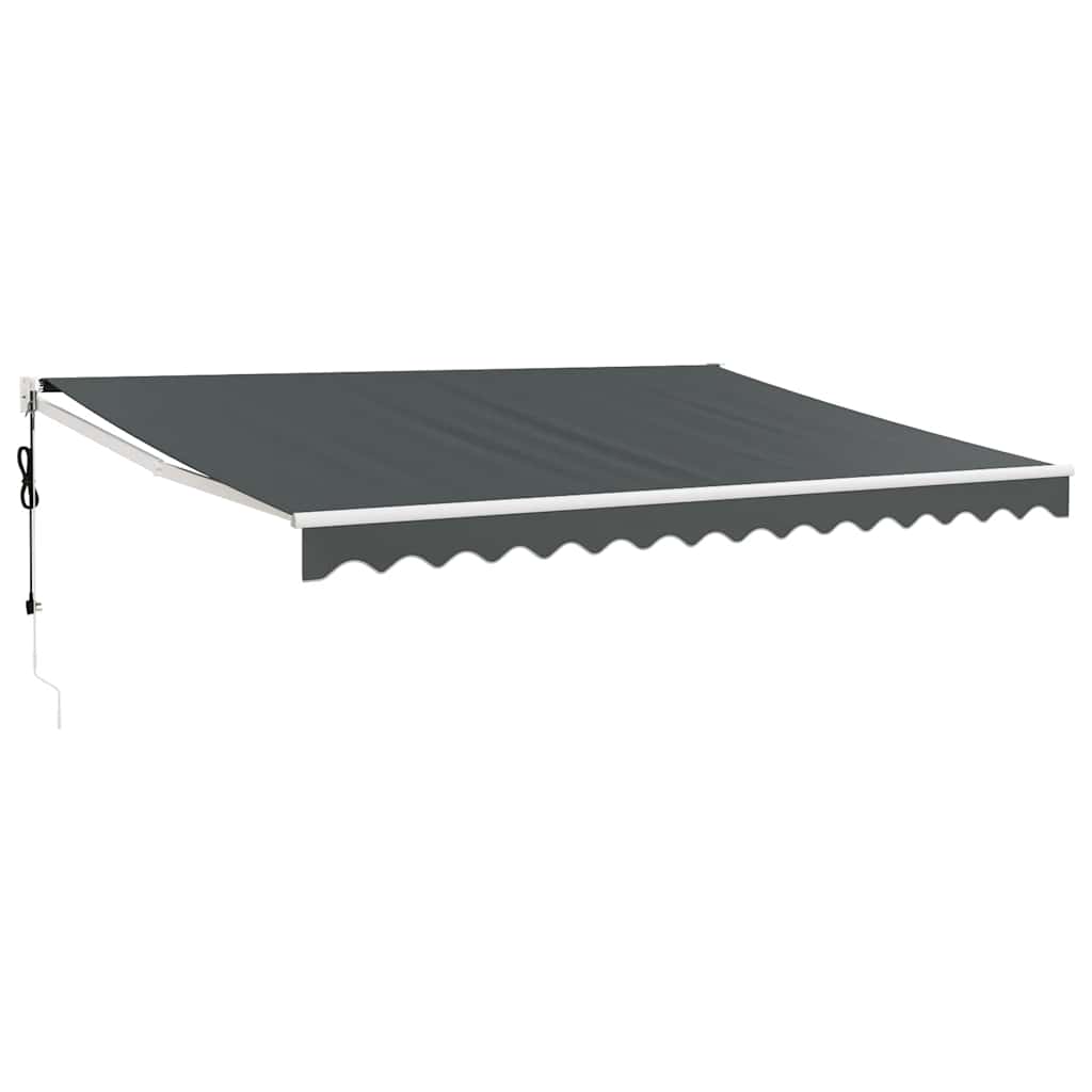 Automatska tenda na uvlačenje antracit 4,5 x 3 m