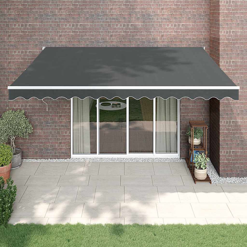 Automatska tenda na uvlačenje antracit 5 x 3 m