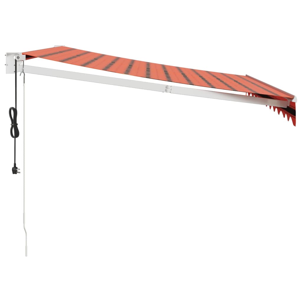 Automatska tenda na uvlačenje narančasto-smeđa 3 x 2,5 m