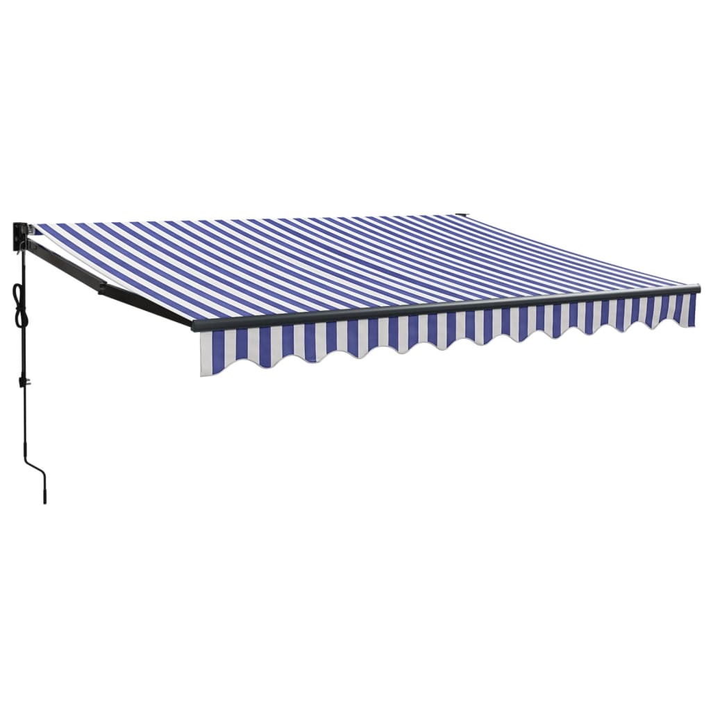 Automatska tenda na uvlačenje plavo-bijela 3 x 2,5 m