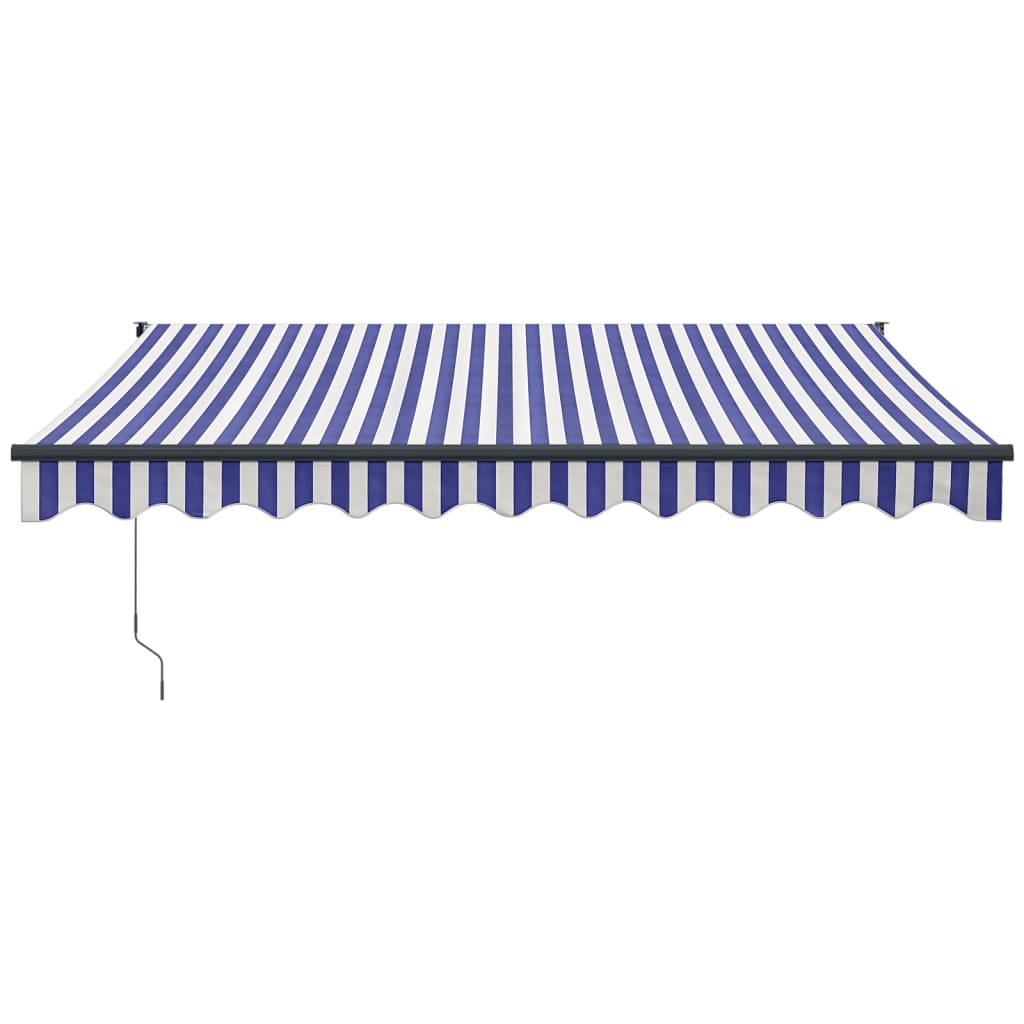 Automatska tenda na uvlačenje plavo-bijela 3 x 2,5 m