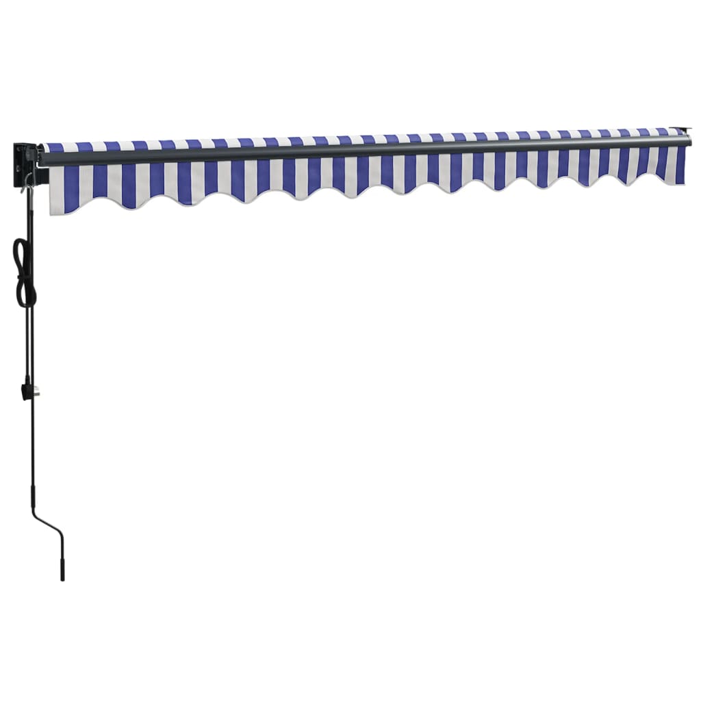 Automatska tenda na uvlačenje plavo-bijela 3 x 2,5 m