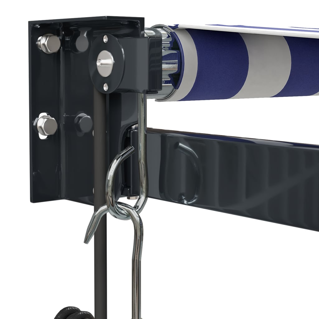 Automatska tenda na uvlačenje plavo-bijela 3 x 2,5 m