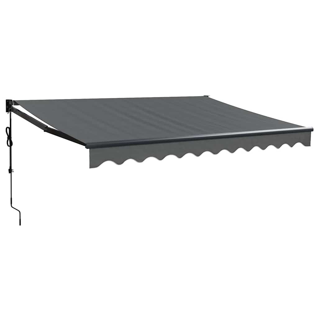 Automatska tenda na uvlačenje antracit 3,5 x 2,5 m