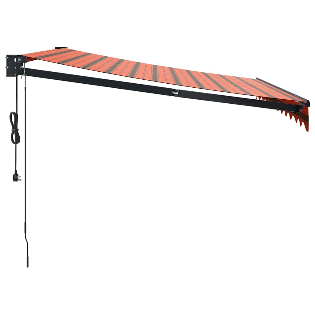 Automatska tenda na uvlačenje narančasto-smeđa 3 x 2,5 m