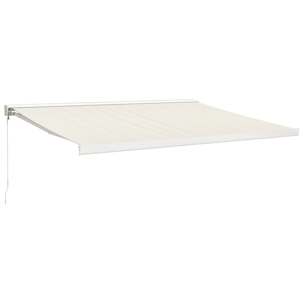 Tenda na uvlačenje krem 4 x 3 m od tkanine i aluminija
