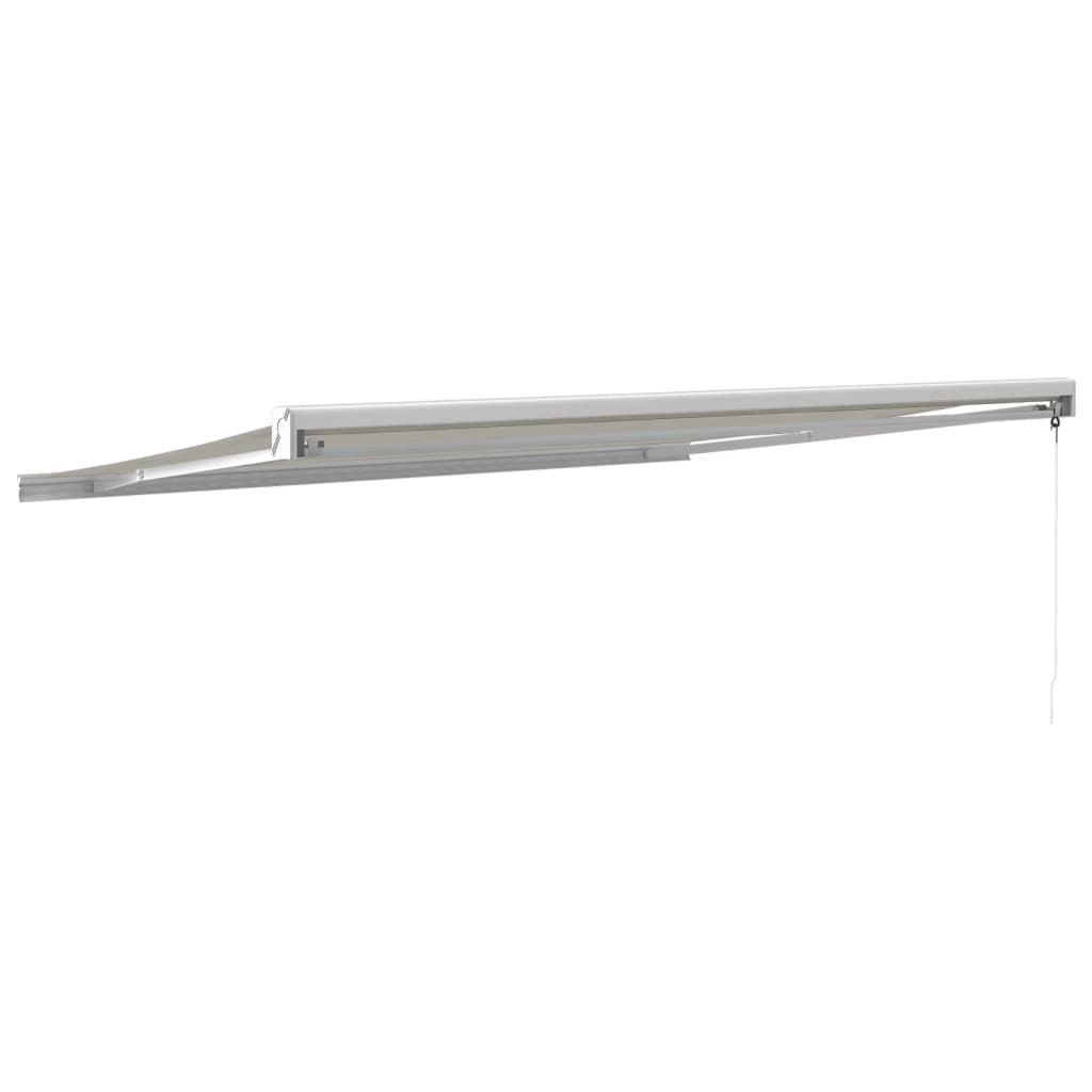 Tenda na uvlačenje krem 4 x 3 m od tkanine i aluminija