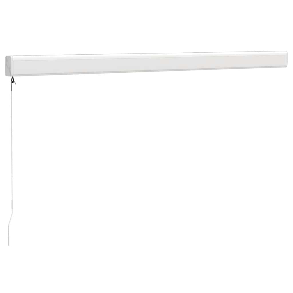 Tenda na uvlačenje žuto-bijela 3,5 x 2,5 m tkanina i aluminij