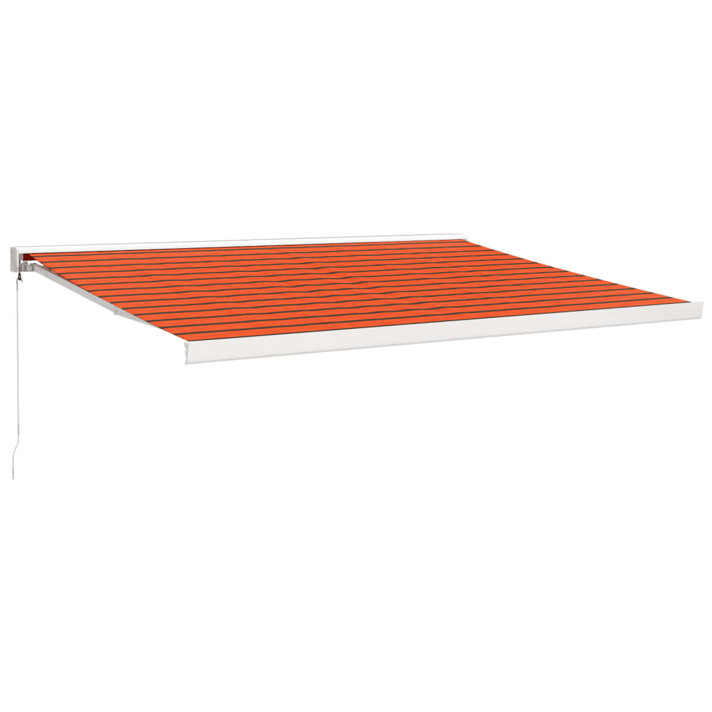Tenda na uvlačenje narančasto-smeđa 4,5x3 m tkanina i aluminij