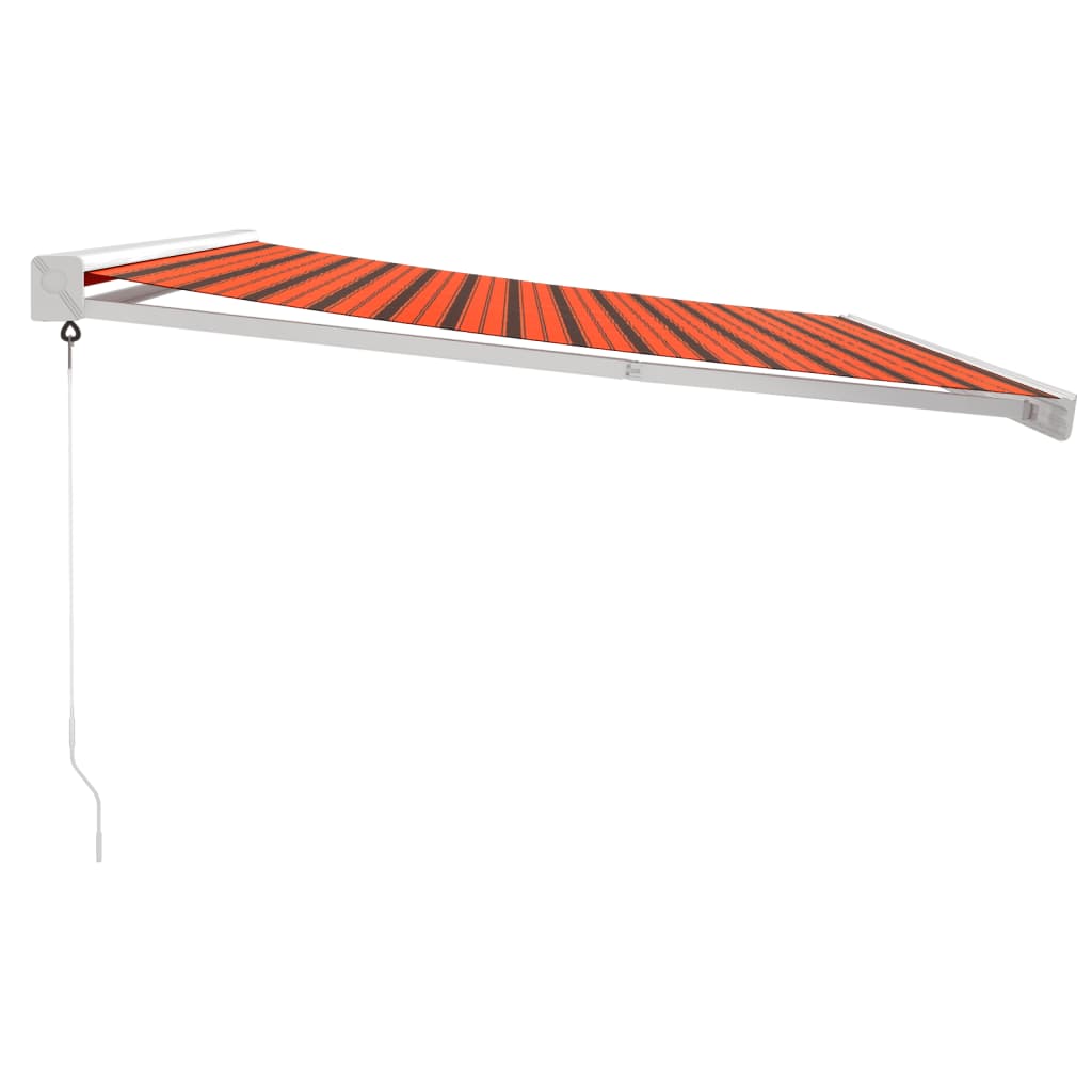 Tenda na uvlačenje narančasto-smeđa 4,5x3 m tkanina i aluminij