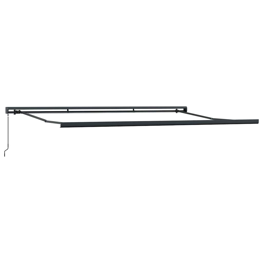 Tenda na uvlačenje narančasto-smeđa 4 x 3 m tkanina i aluminij