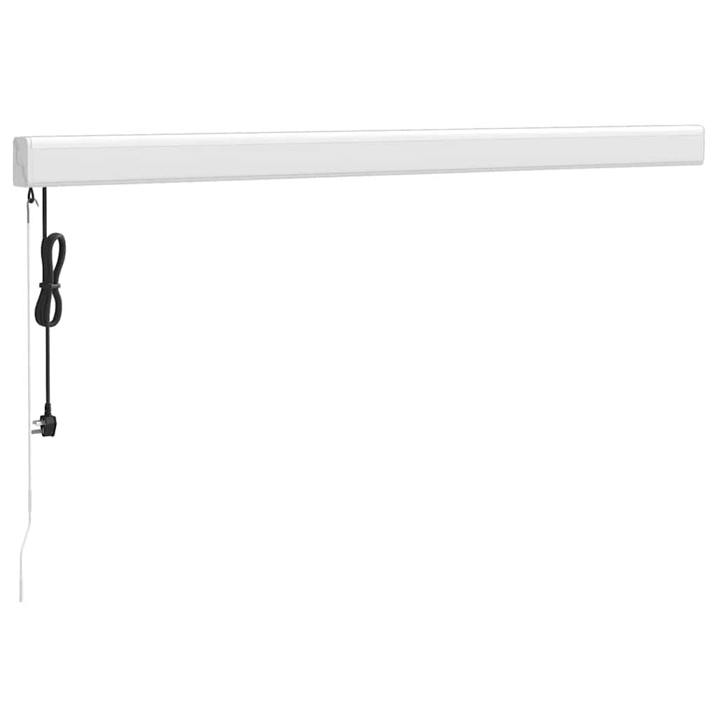 Tenda na uvlačenje žuto-bijela 3,5 x 2,5 m tkanina i aluminij