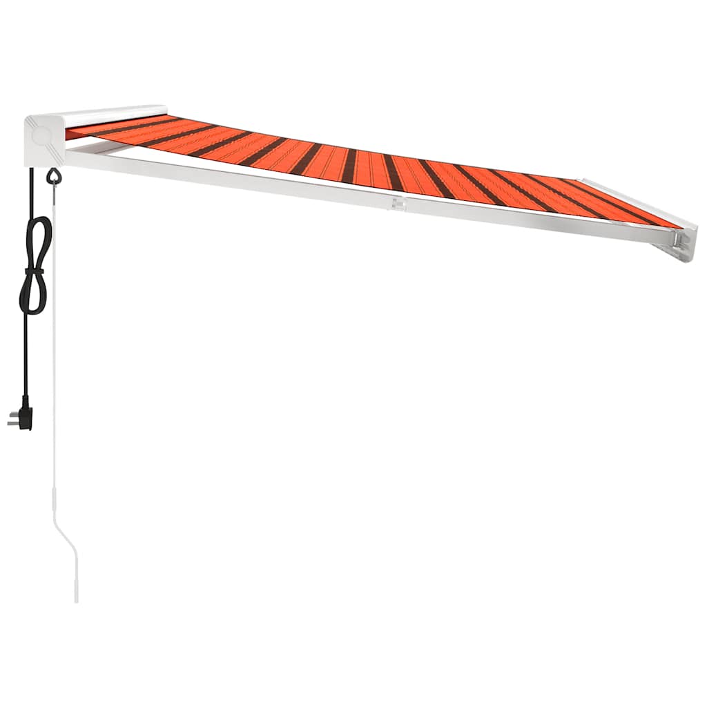 Tenda na uvlačenje narančasto-smeđa 3,5x2,5 m tkanina/aluminij