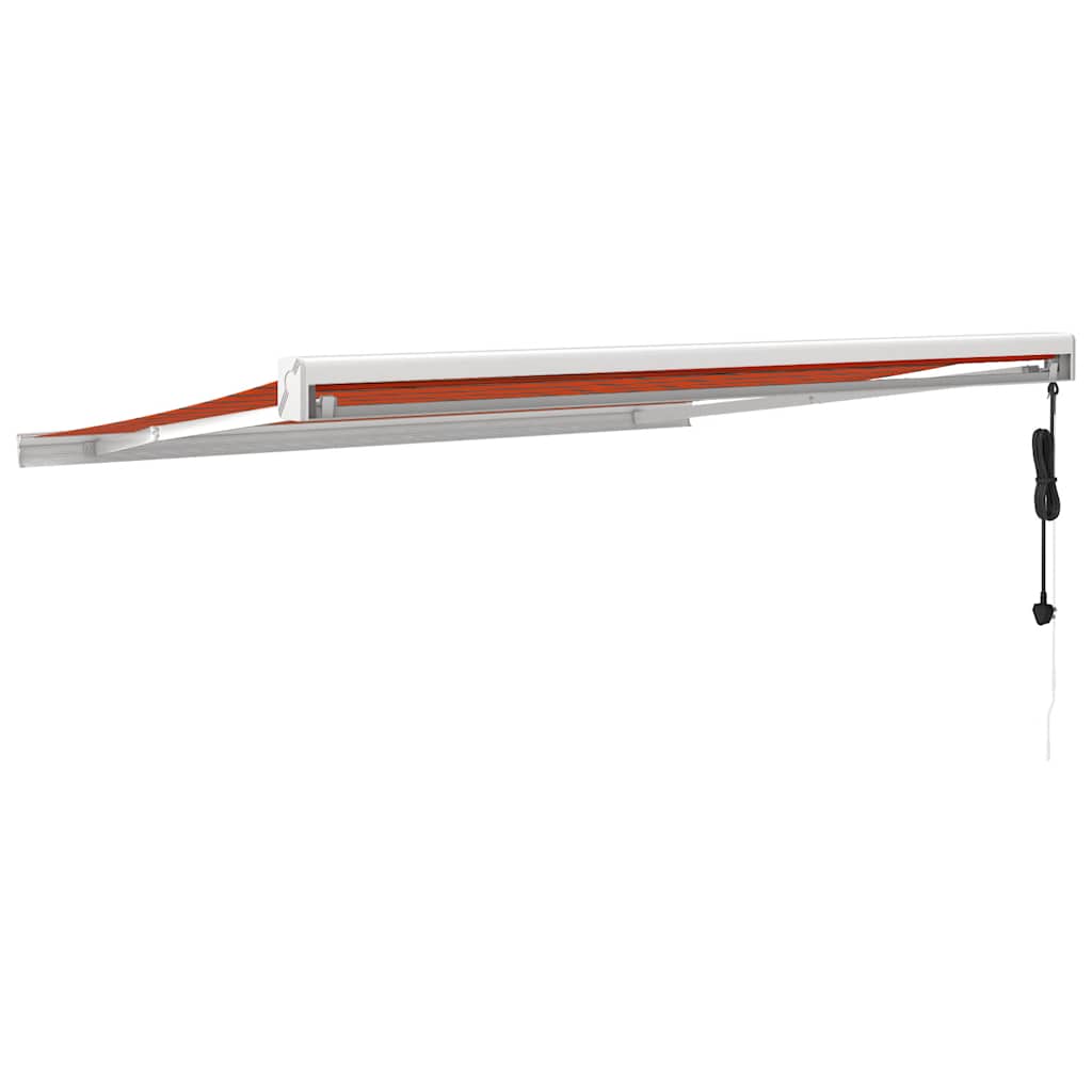 Tenda na uvlačenje narančasto-smeđa 3,5x2,5 m tkanina/aluminij