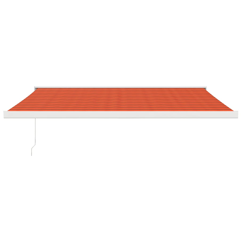 Tenda na uvlačenje narančasto-smeđa 4 x 3 m tkanina i aluminij