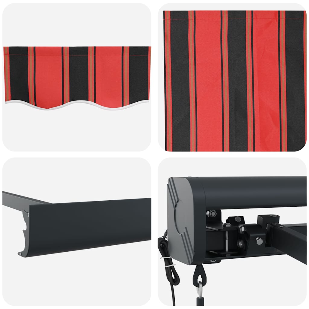 Tenda na uvlačenje narančasto-smeđa 3,5x2,5 m tkanina/aluminij