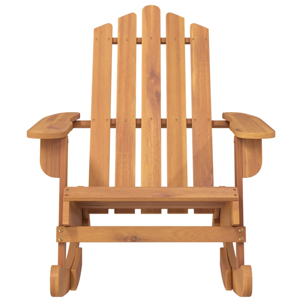 Stolica za ljuljanje Adirondack od masivnog bagremovog drva