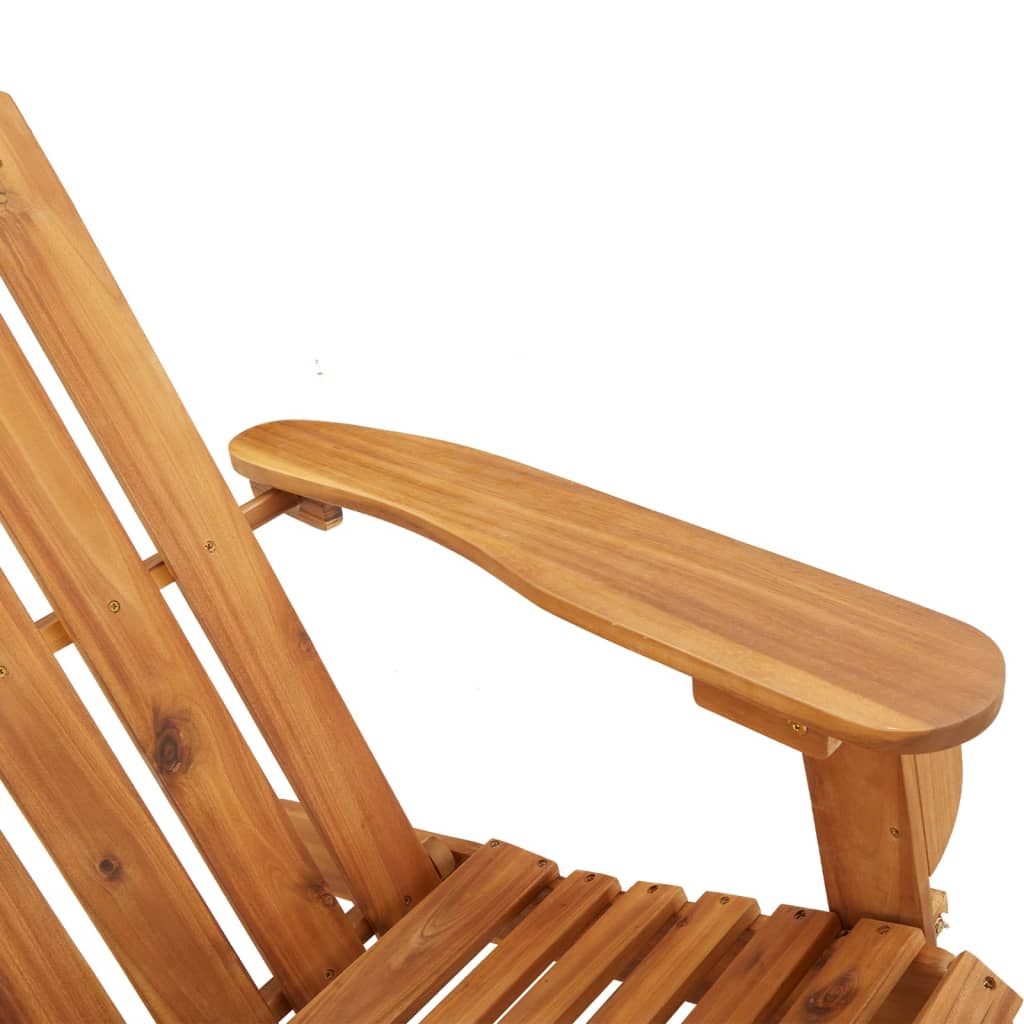 Vrtna klupa Adirondack 126 cm od masivnog drva bagrema