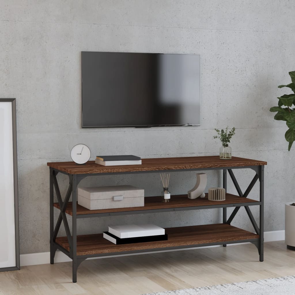 TV ormarić Smeđi hrast 100x40x50 cm konstruirano drvo