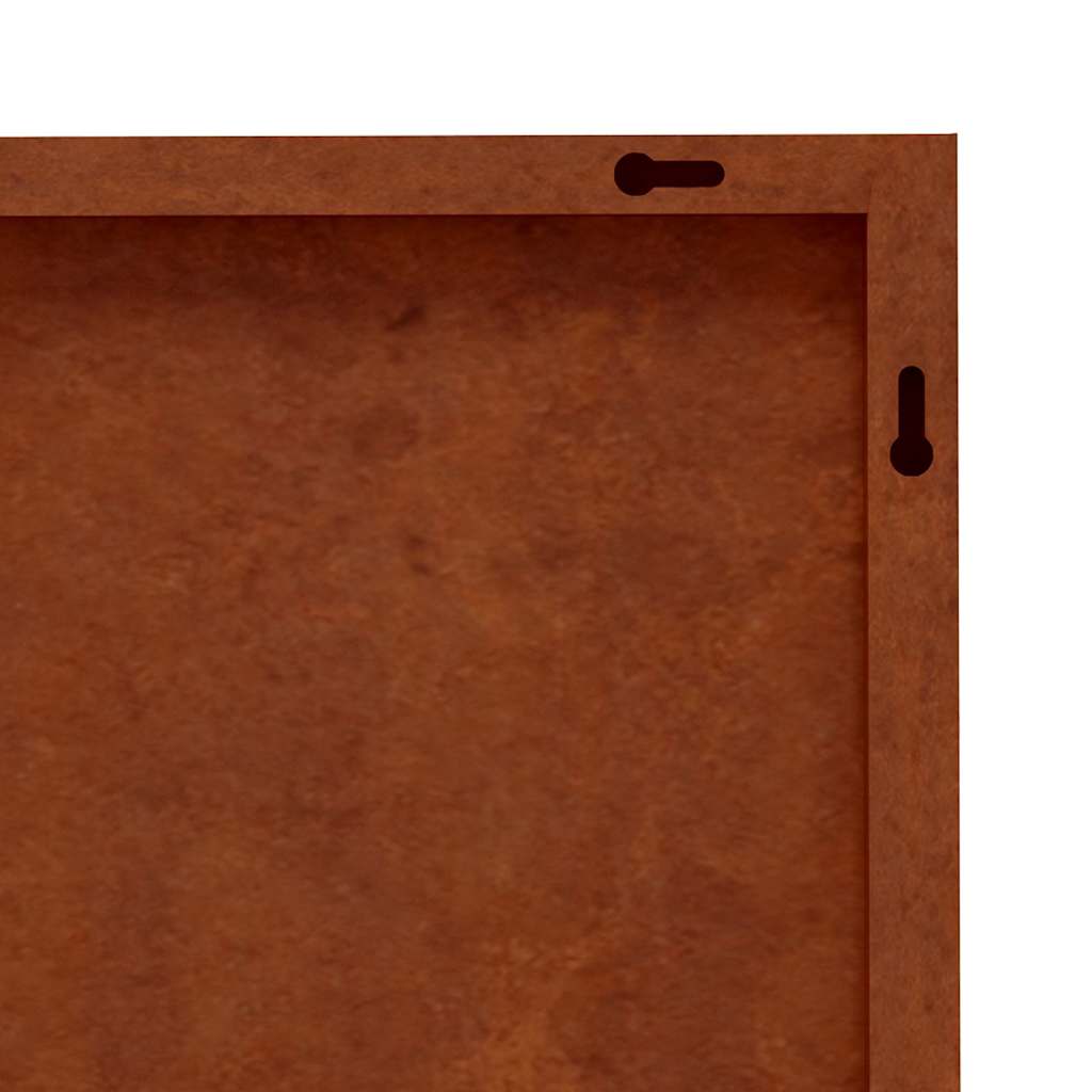 Vrtni zidni ukrasi 2 kom 105x55 cm čelik COR-TEN cvjetni uzorak
