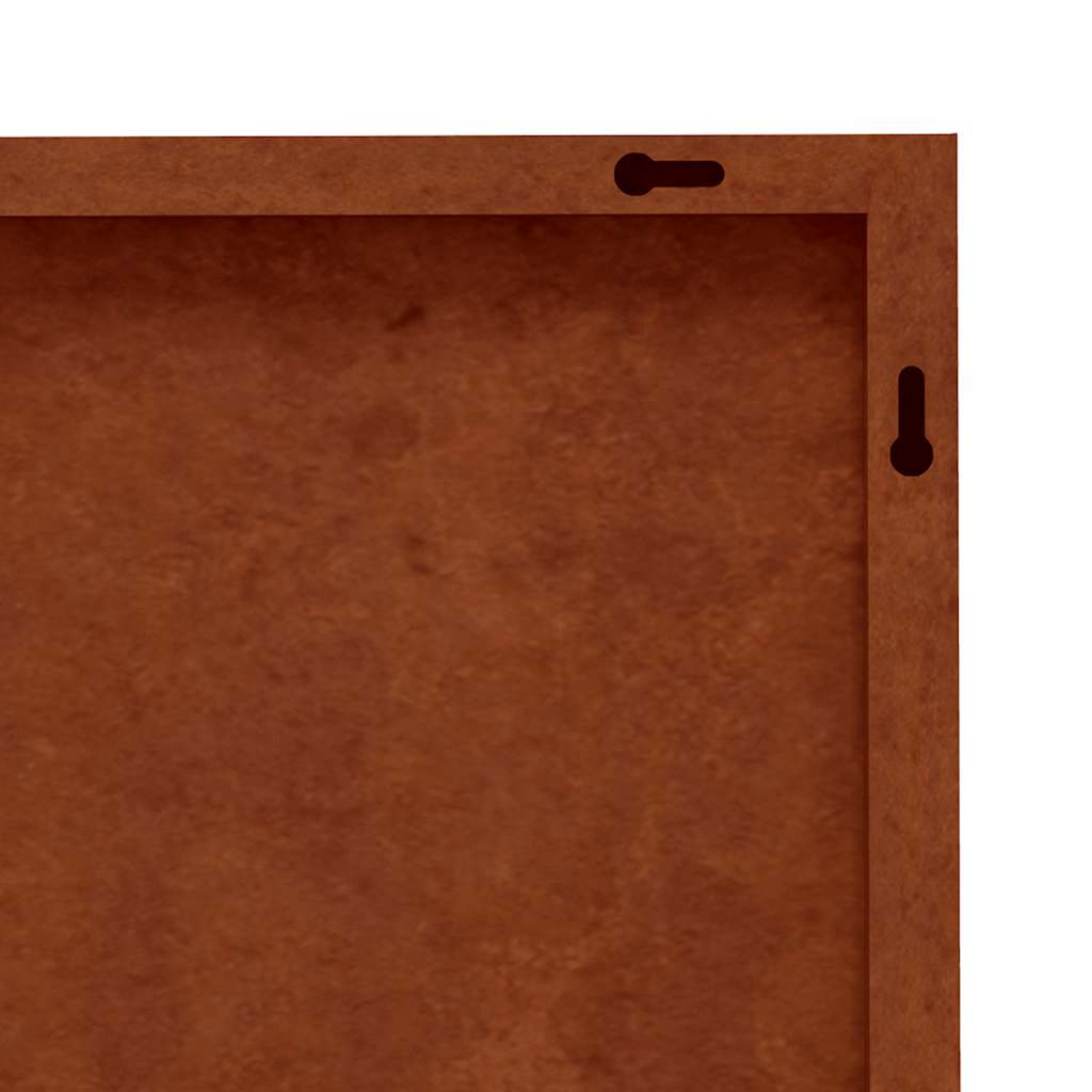 Vrtni zidni ukrasi 2 kom 105x55 cm čelik COR-TEN cvjetni uzorak