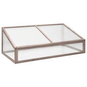 Staklenik sivi 110 x 56 x 39 cm od jelovine