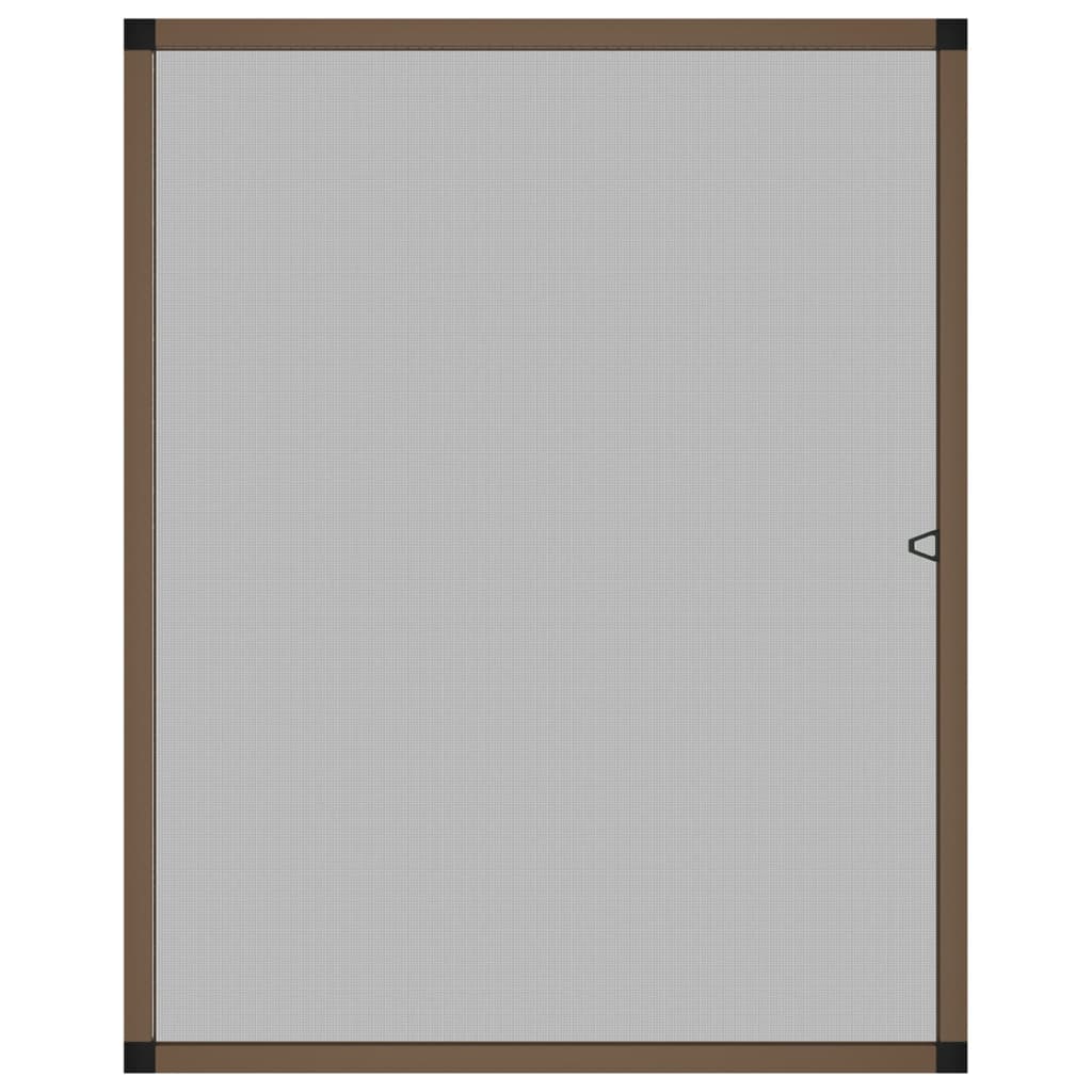 Prozorski zaslon protiv insekata smeđi 100 x 120 cm