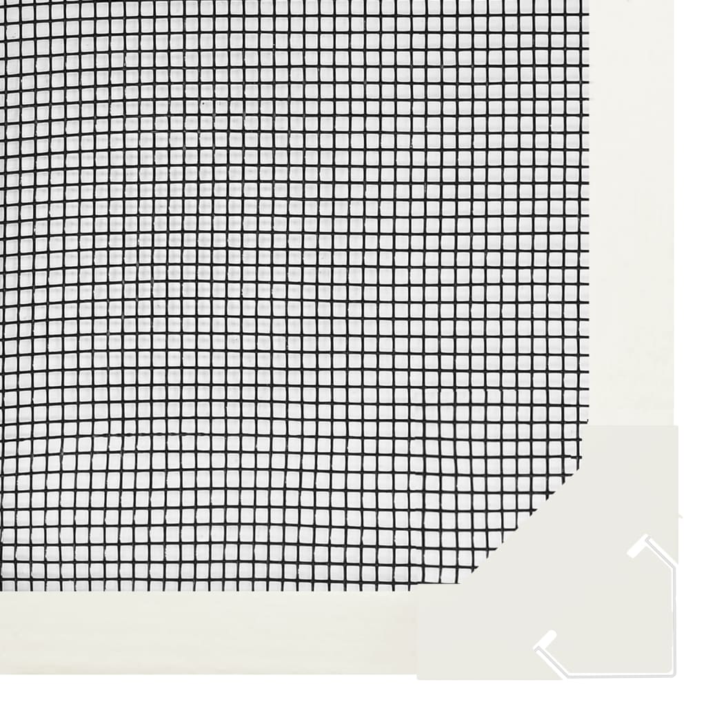 Magnetski prozorski zaslon protiv insekata bijeli 80 x 140 cm