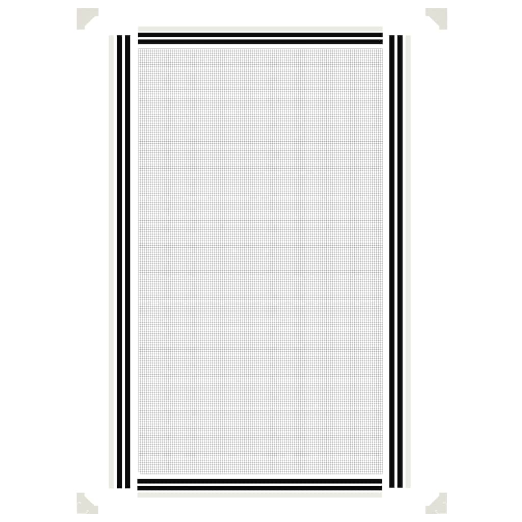 Magnetski prozorski zaslon protiv insekata bijeli 80 x 140 cm