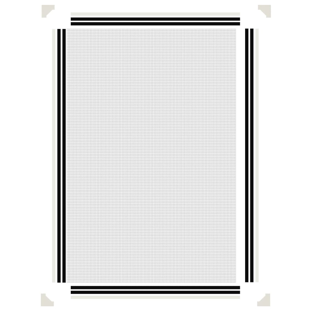 Magnetski prozorski zaslon protiv insekata bijeli 80x120 cm