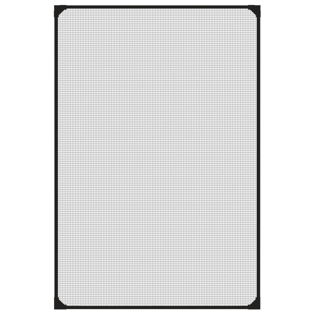 Magnetski prozorski zaslon protiv insekata antracit 80x120 cm