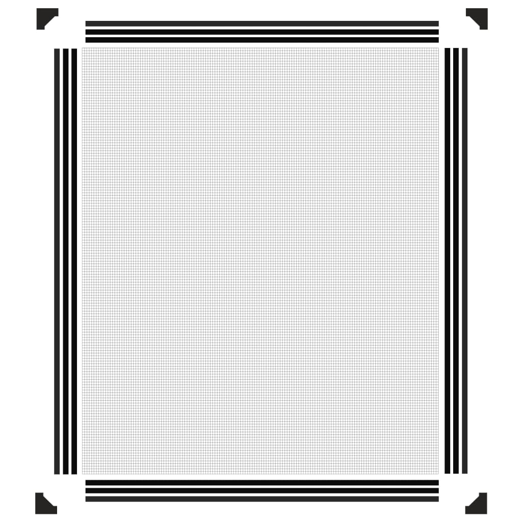 Magnetski prozorski zaslon protiv insekata antracit 100x120 cm