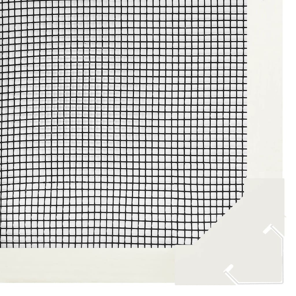 Magnetski prozorski zaslon protiv insekata bijeli 120 x 140 cm