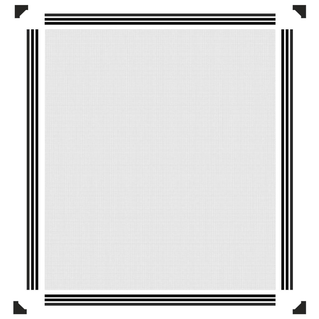 Magnetski prozorski zaslon protiv insekata antracit 130x150 cm