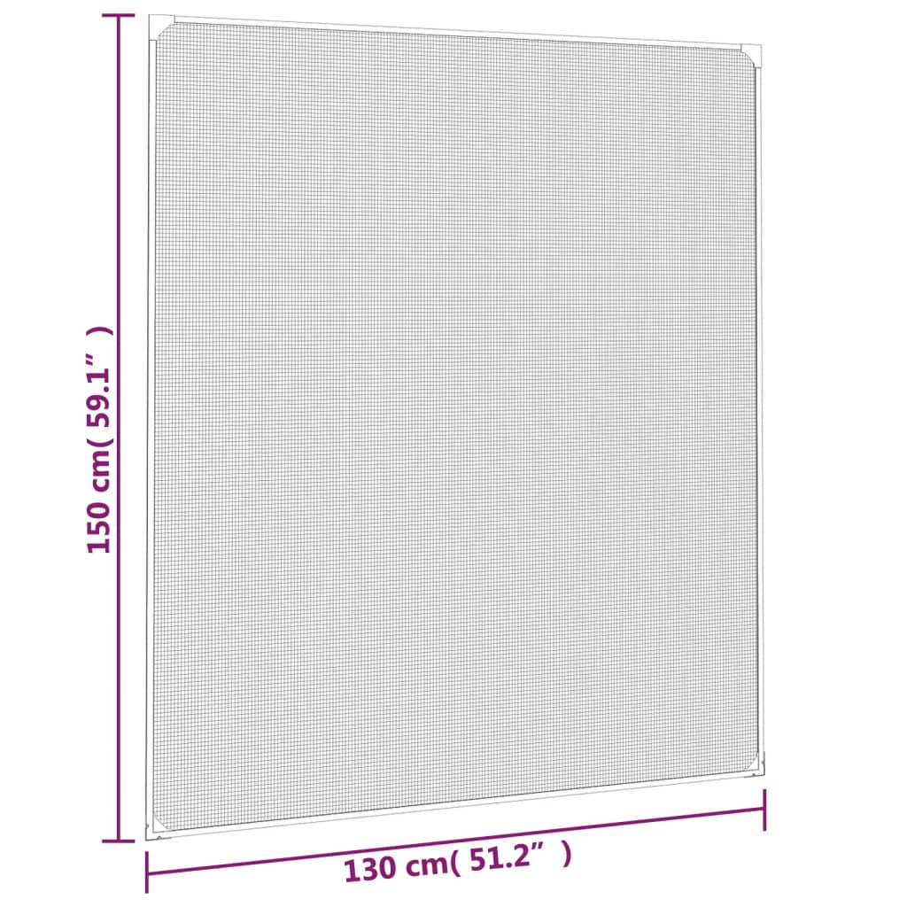 Magnetski prozorski zaslon protiv insekata antracit 130x150 cm