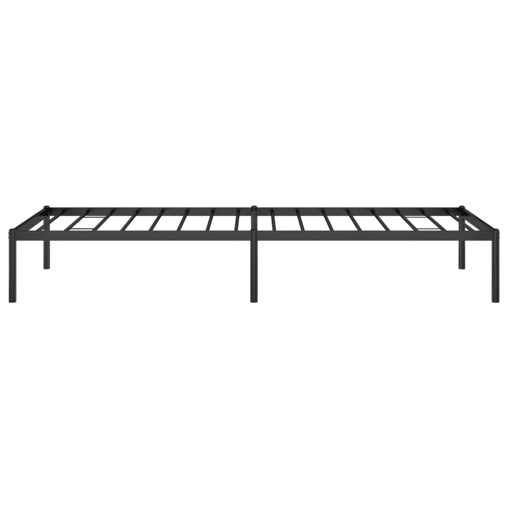 Metalni okvir za krevet crni 80x200 cm