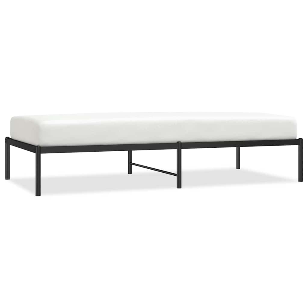Metalni okvir za krevet crni 90 x 190 cm