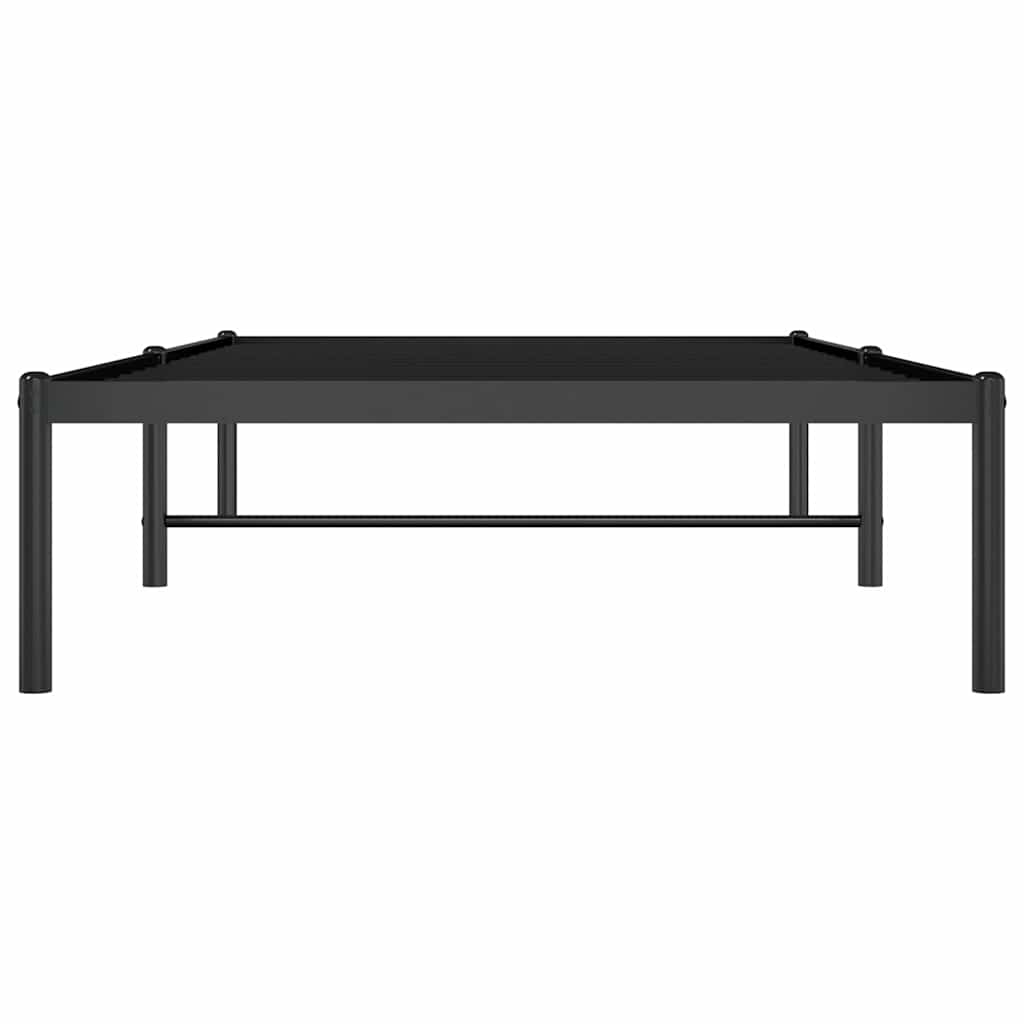 Metalni okvir za krevet crni 90 x 190 cm