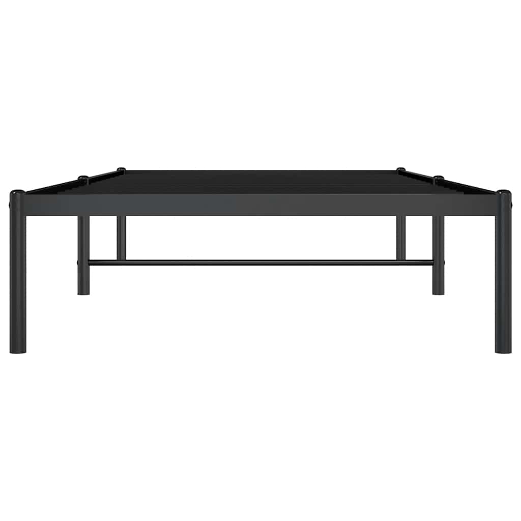 Metalni okvir za krevet crni 90 x 200 cm