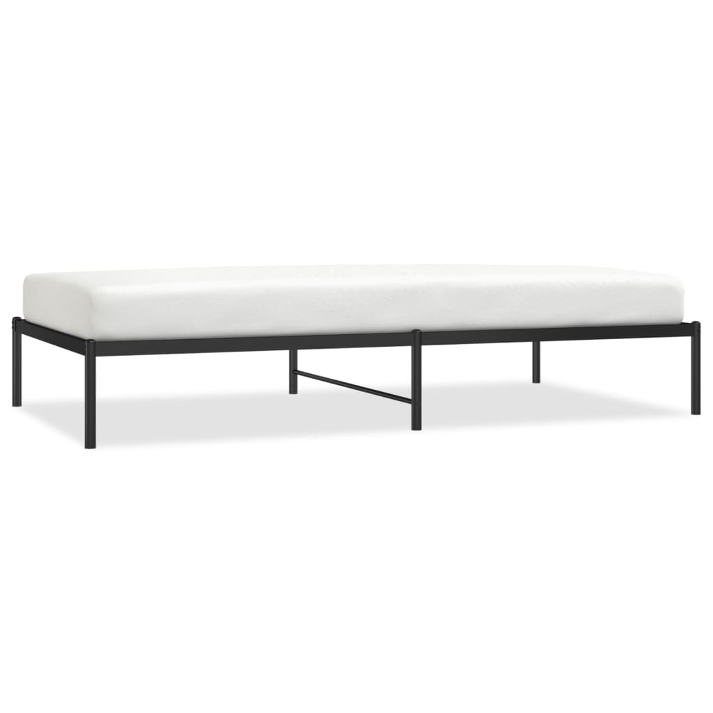 Metalni okvir za krevet crni 107x203 cm